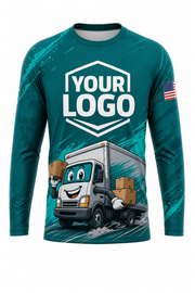 Truck Buddy custom moving & junk removal crew uniform Long Sleeve — front