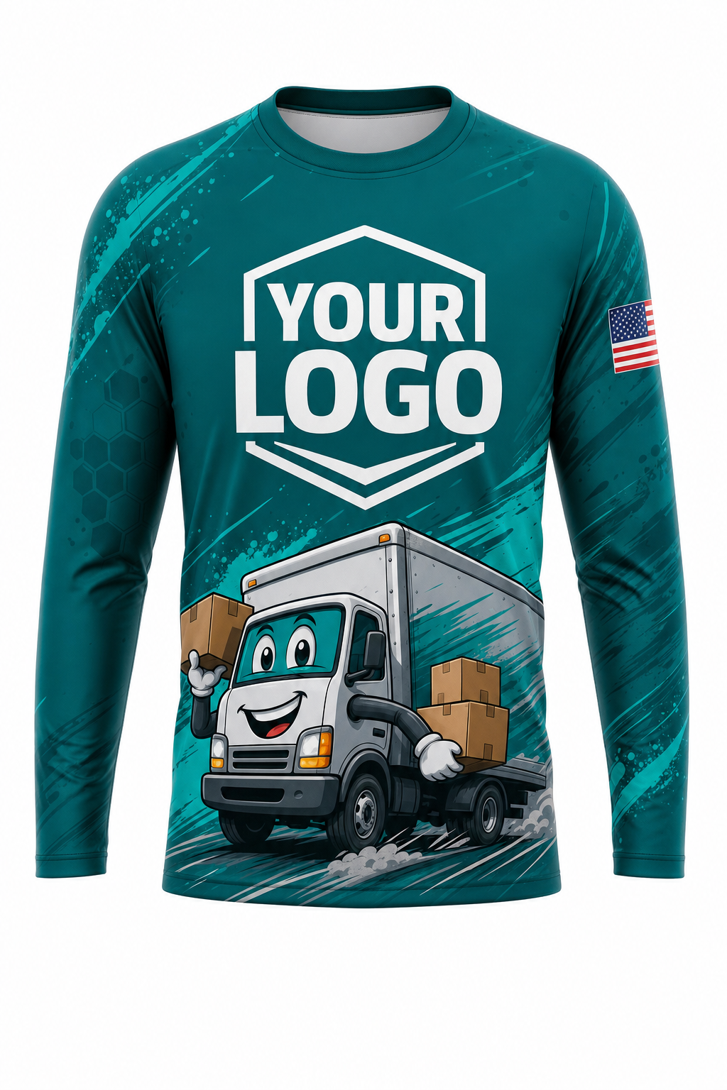 Truck Buddy custom moving & junk removal crew uniform Long Sleeve — front