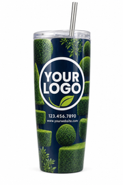 Midnight Hedge custom lawn care & landscaping crew uniform Tumbler — front