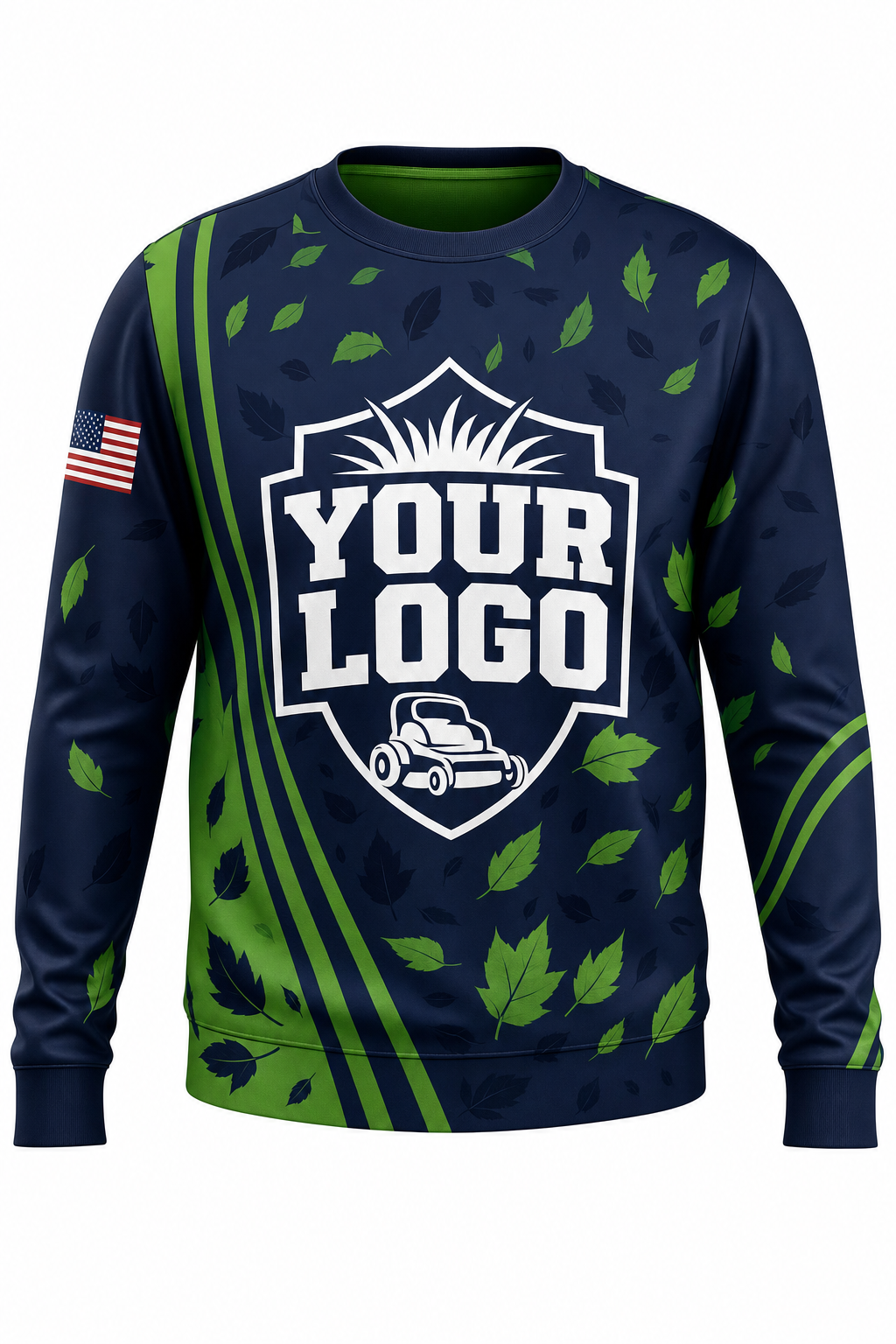 Midnight Leaf custom lawn care & landscaping crew uniform Sweatshirt — front