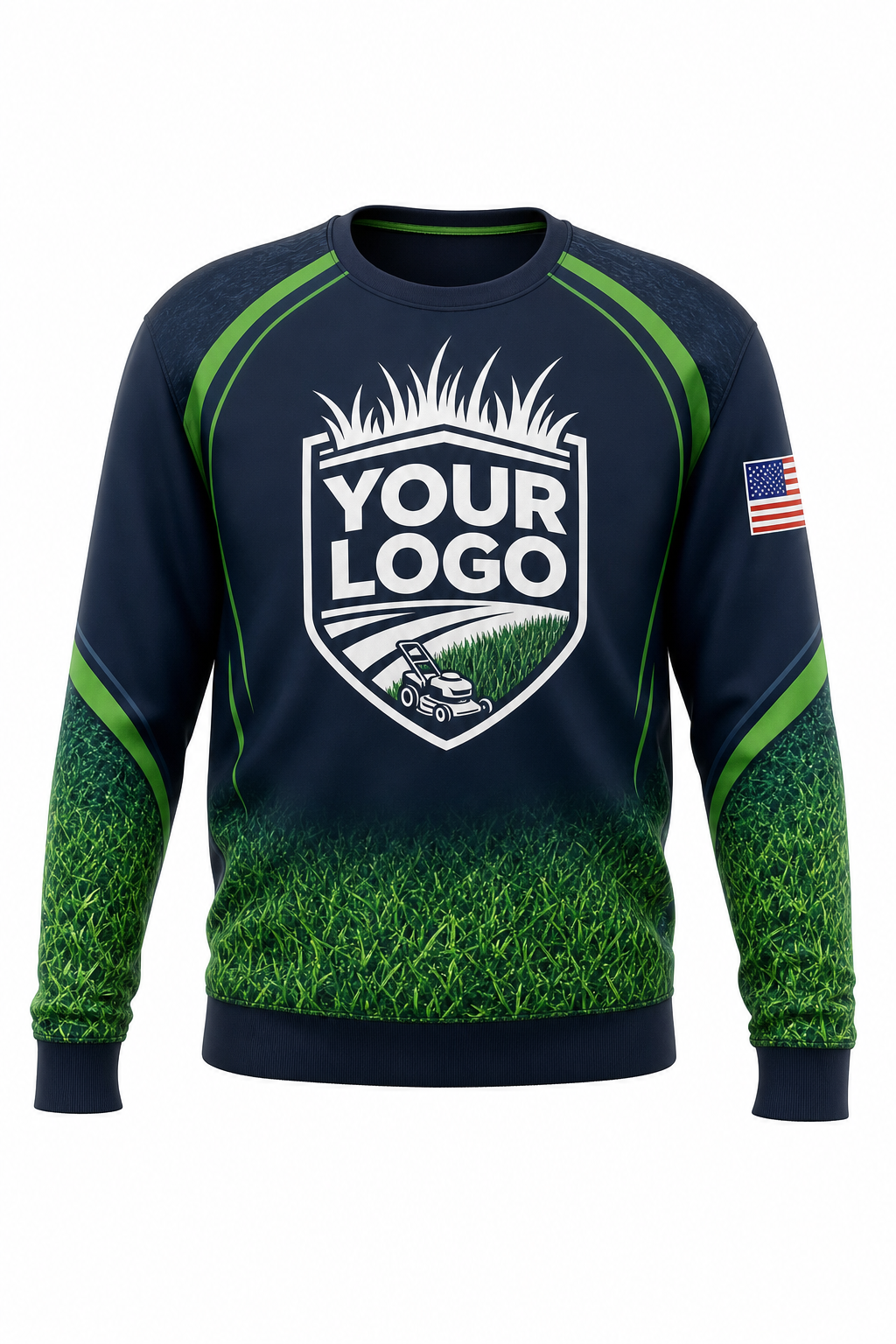 Midnight Turf custom lawn care & landscaping crew uniform Sweatshirt — front