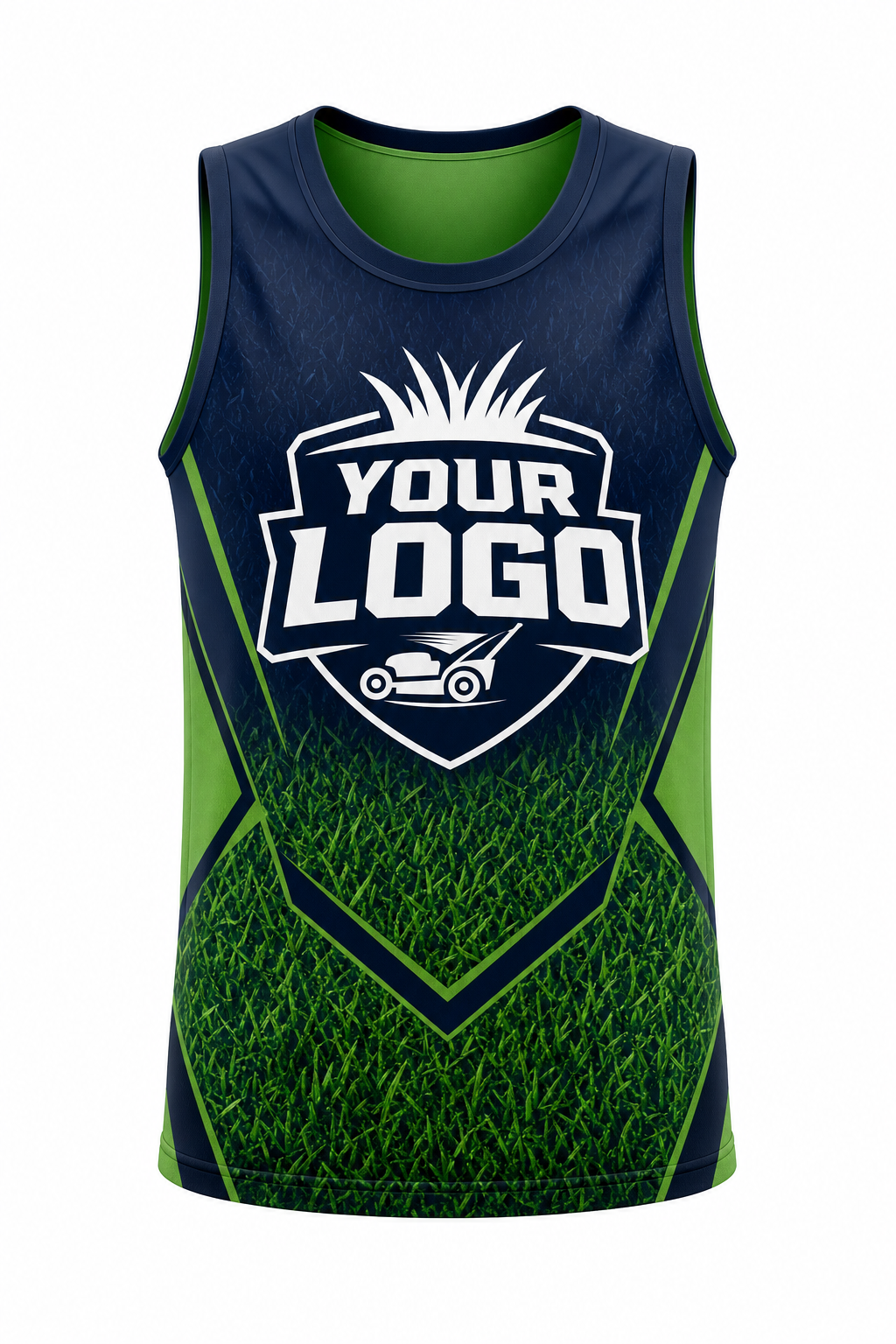 Midnight Turf custom lawn care & landscaping crew uniform Tank Top — front