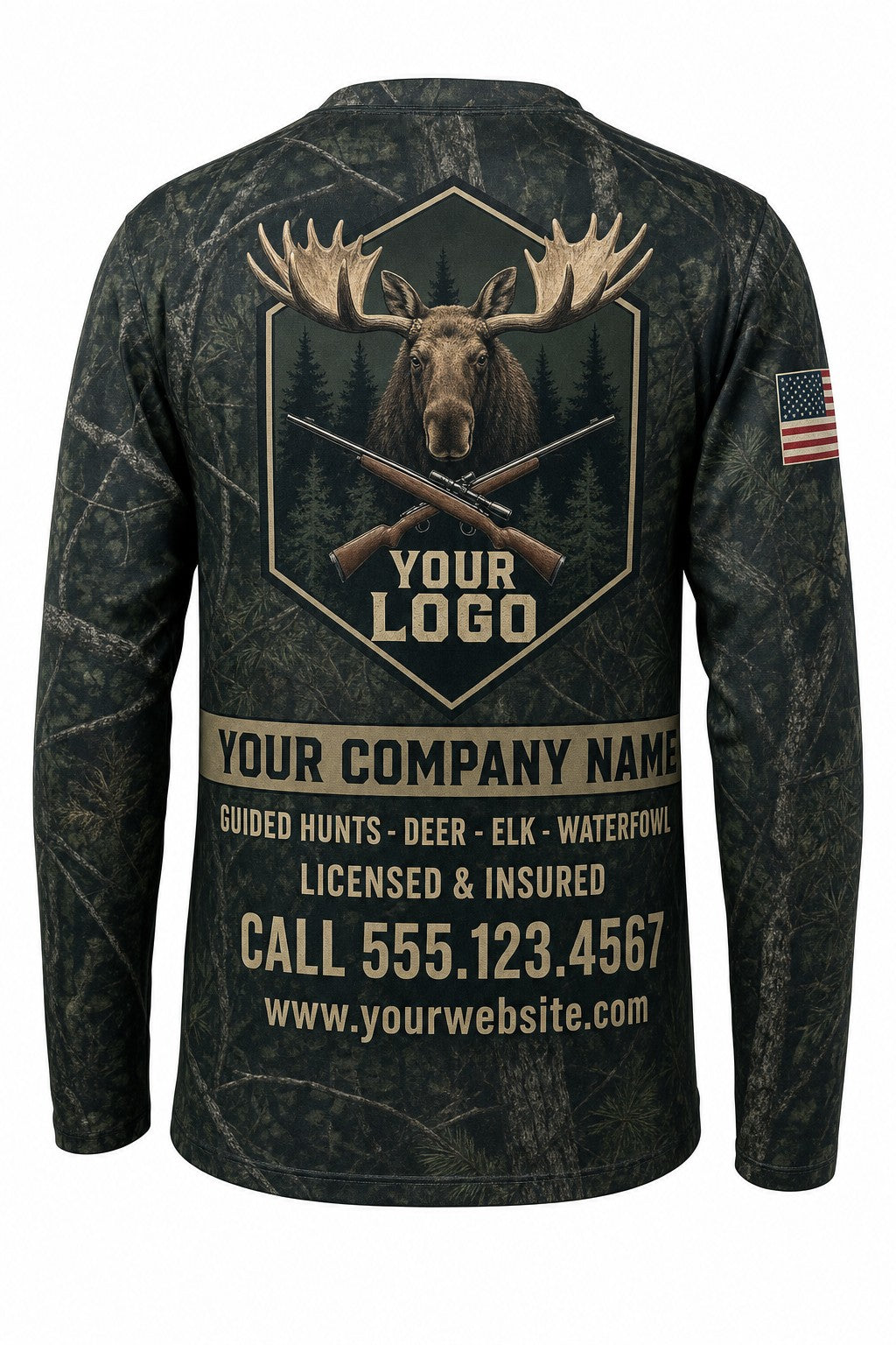 Bull Moose Custom Hunting Team Uniform - custom crew uniform