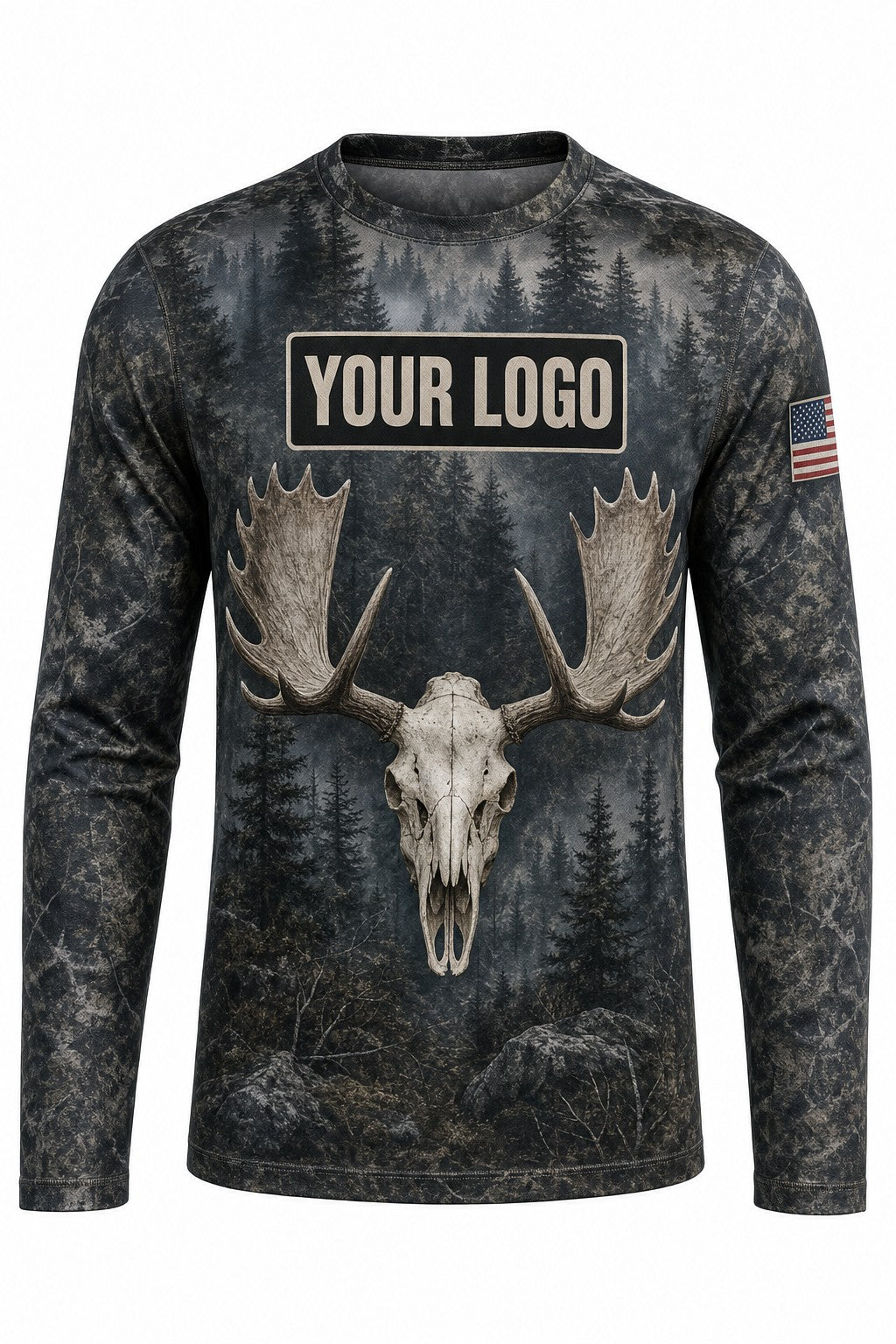 Moose Euro Skull Custom Hunting Team Uniform - custom crew uniform