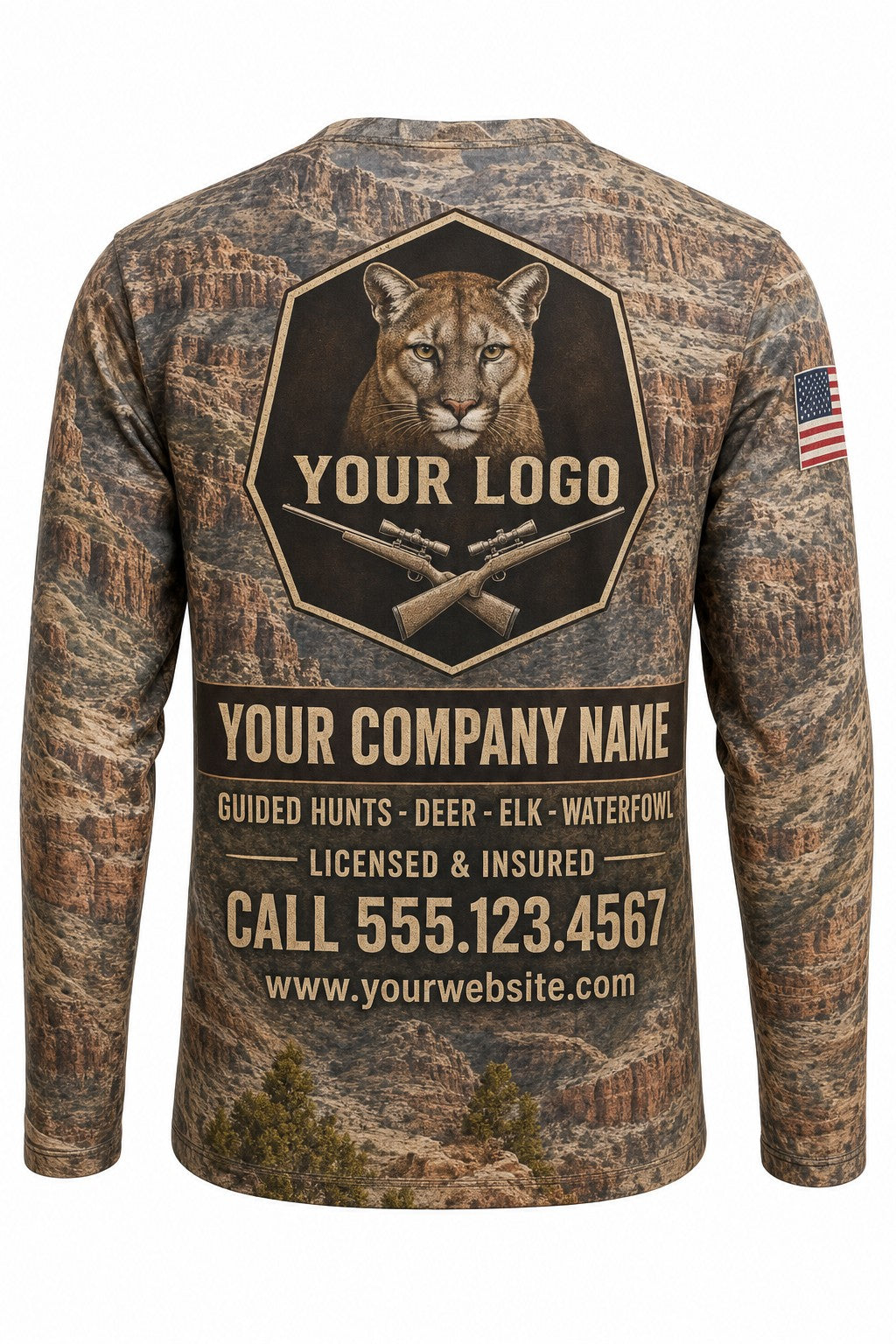 Mountain Lion Custom Hunting Team Uniform - custom crew uniform