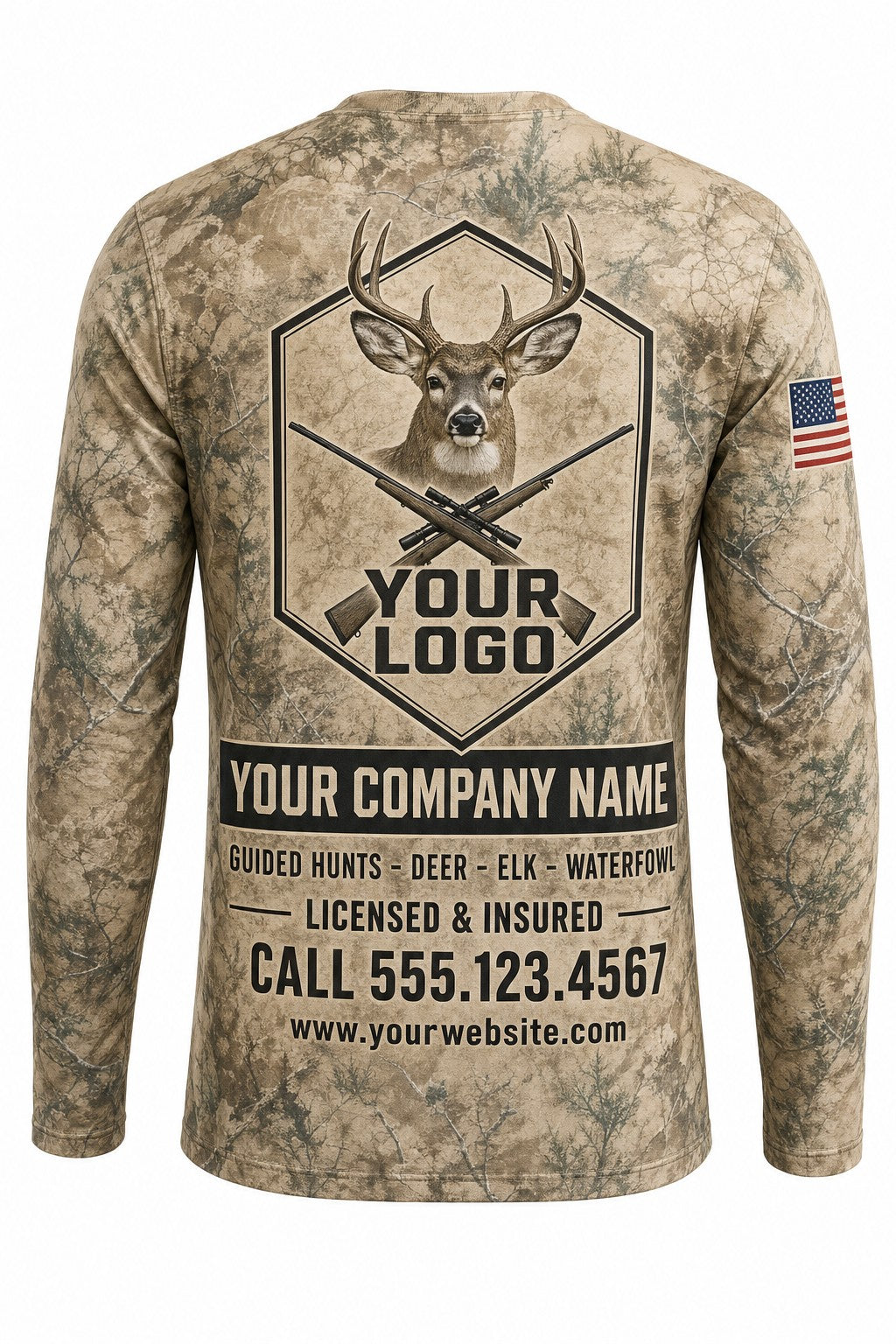 Mule Deer Custom Hunting Team Uniform - custom crew uniform