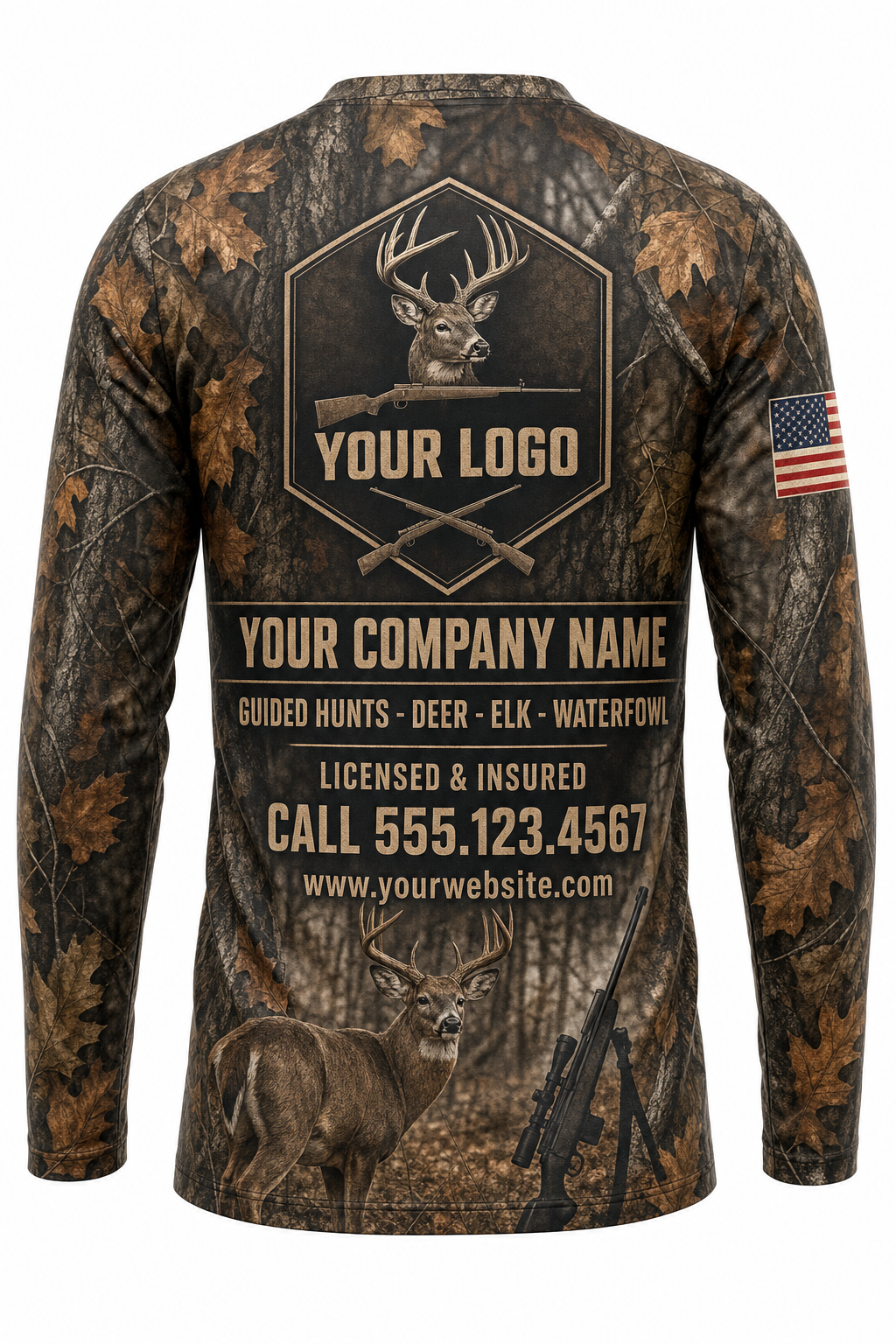 Rifle Season Deer Custom Hunting Team Uniform - custom crew uniform