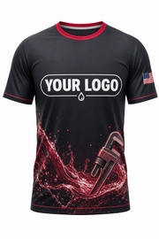 Crimson Split custom plumbing crew uniform