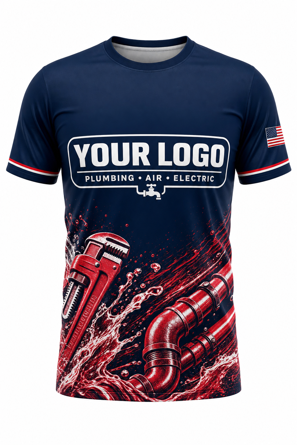 Patriot Block custom plumbing crew uniform