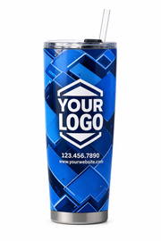 Navy Rooftop custom roof cleaning & pressure washing crew uniform Tumbler — front