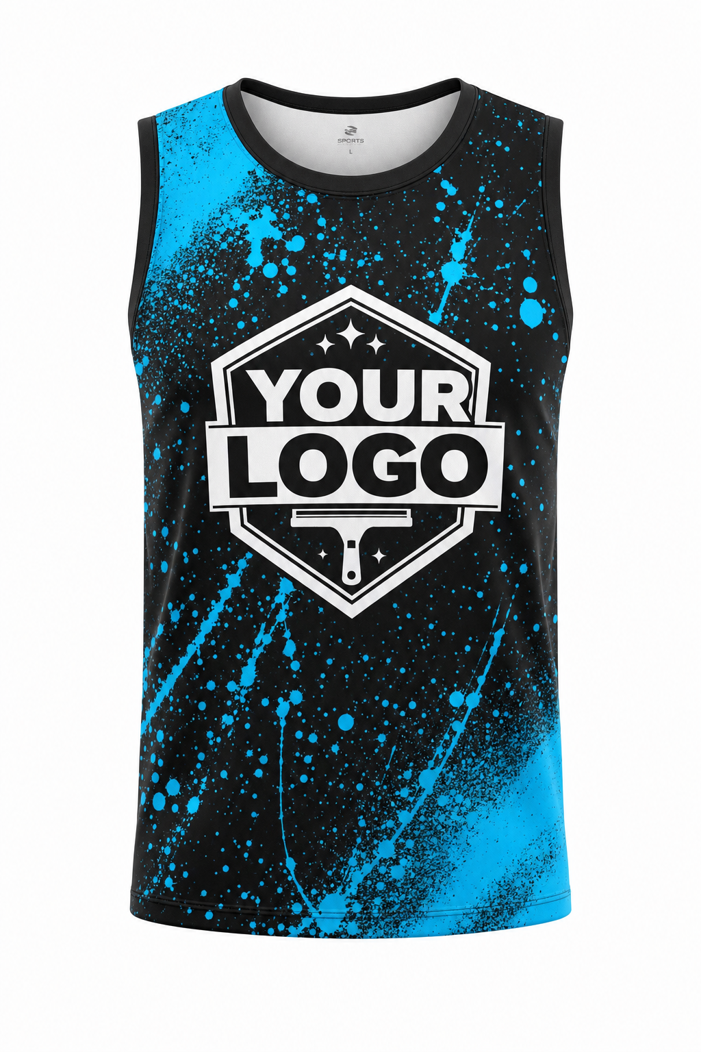 Neon Spray custom window cleaning crew uniform Tank Top — front