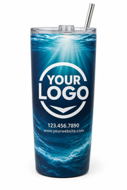 Ocean Depth custom window cleaning crew uniform Tumbler — front