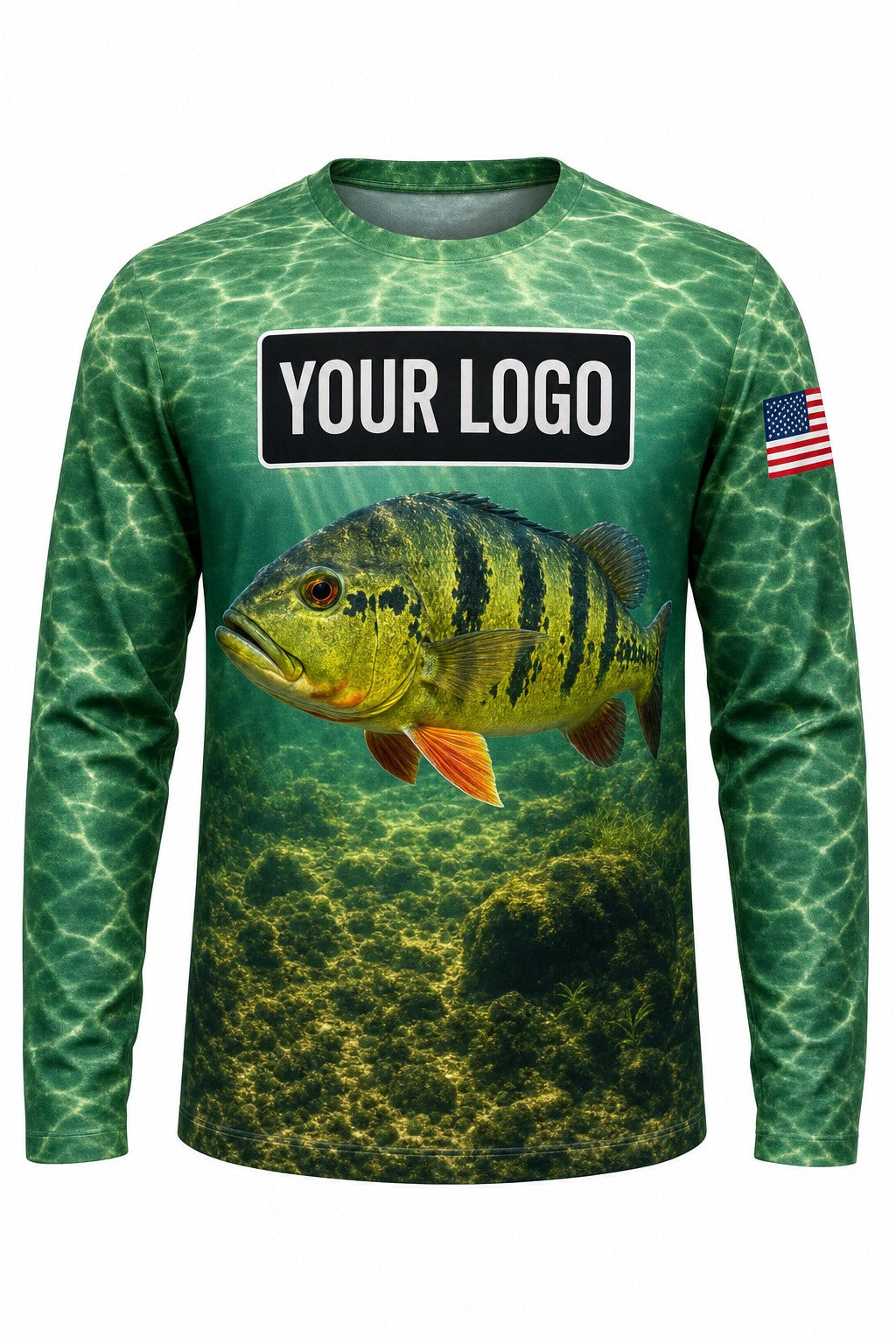 Peacock Bass Custom Fishing Team Uniform - custom crew uniform
