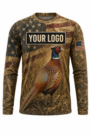 Pheasant Flag Custom Hunting Team Uniform - custom crew uniform