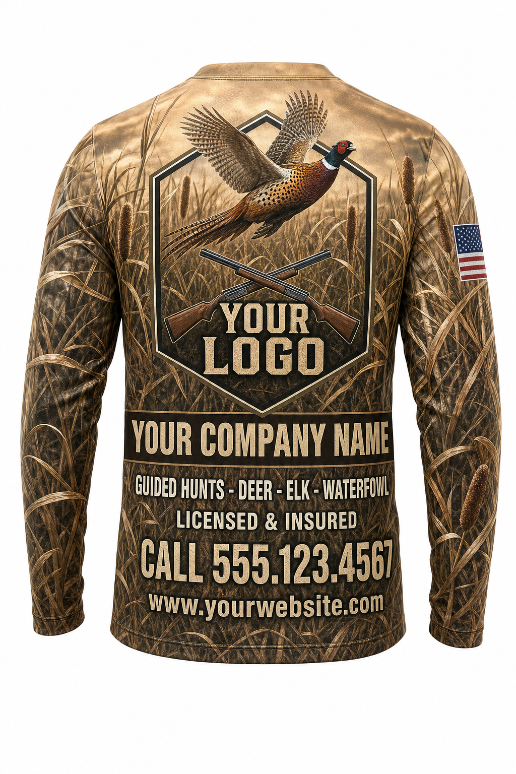 Pheasant Upland Custom Hunting Team Uniform - custom crew uniform