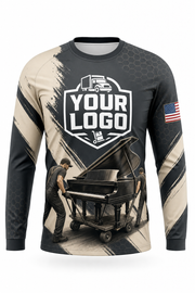 Piano Move custom moving & junk removal crew uniform Long Sleeve — front
