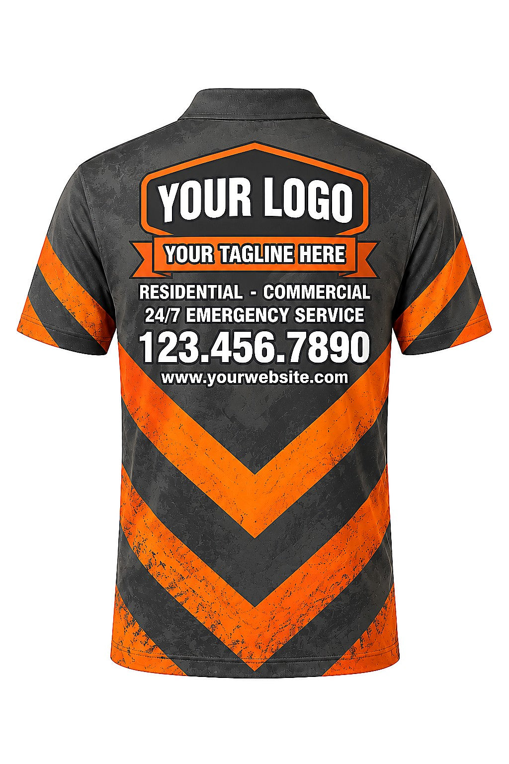 Rhino Rooter custom plumbing polo, back