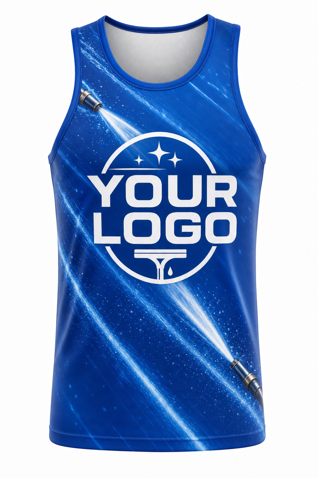 Power Wash custom window cleaning crew uniform Tank Top — front