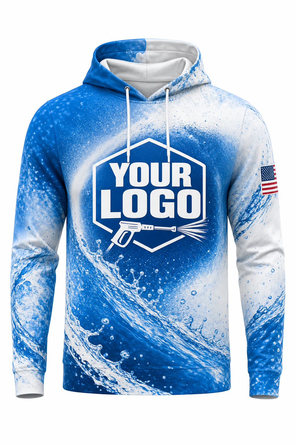 Pressure Arc custom roof cleaning & pressure washing crew uniform Hoodie — front