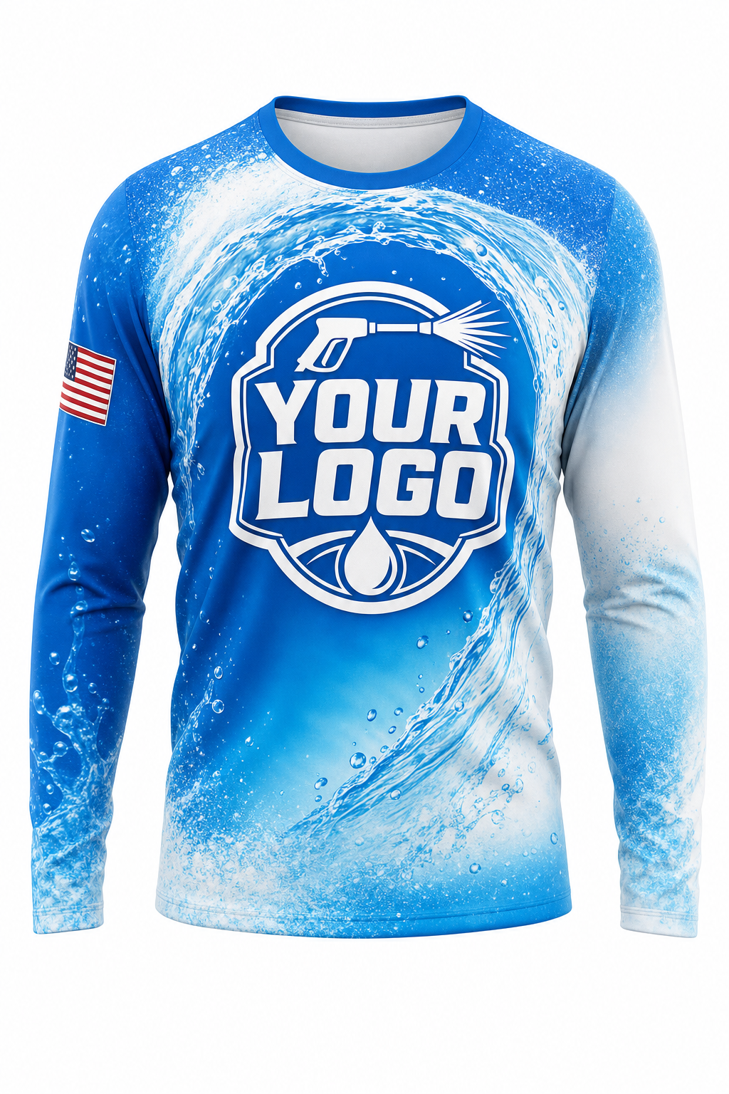Pressure Arc custom roof cleaning & pressure washing crew uniform Long Sleeve — front