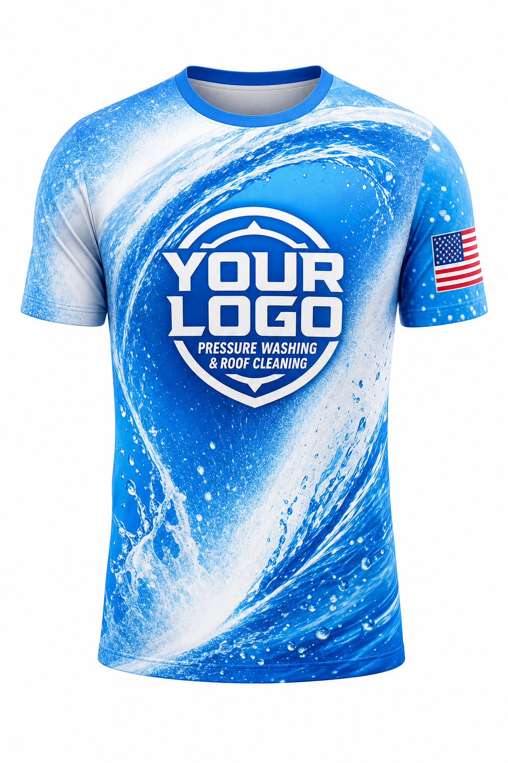 Pressure Arc custom roof cleaning & pressure washing crew uniform T-Shirt — front