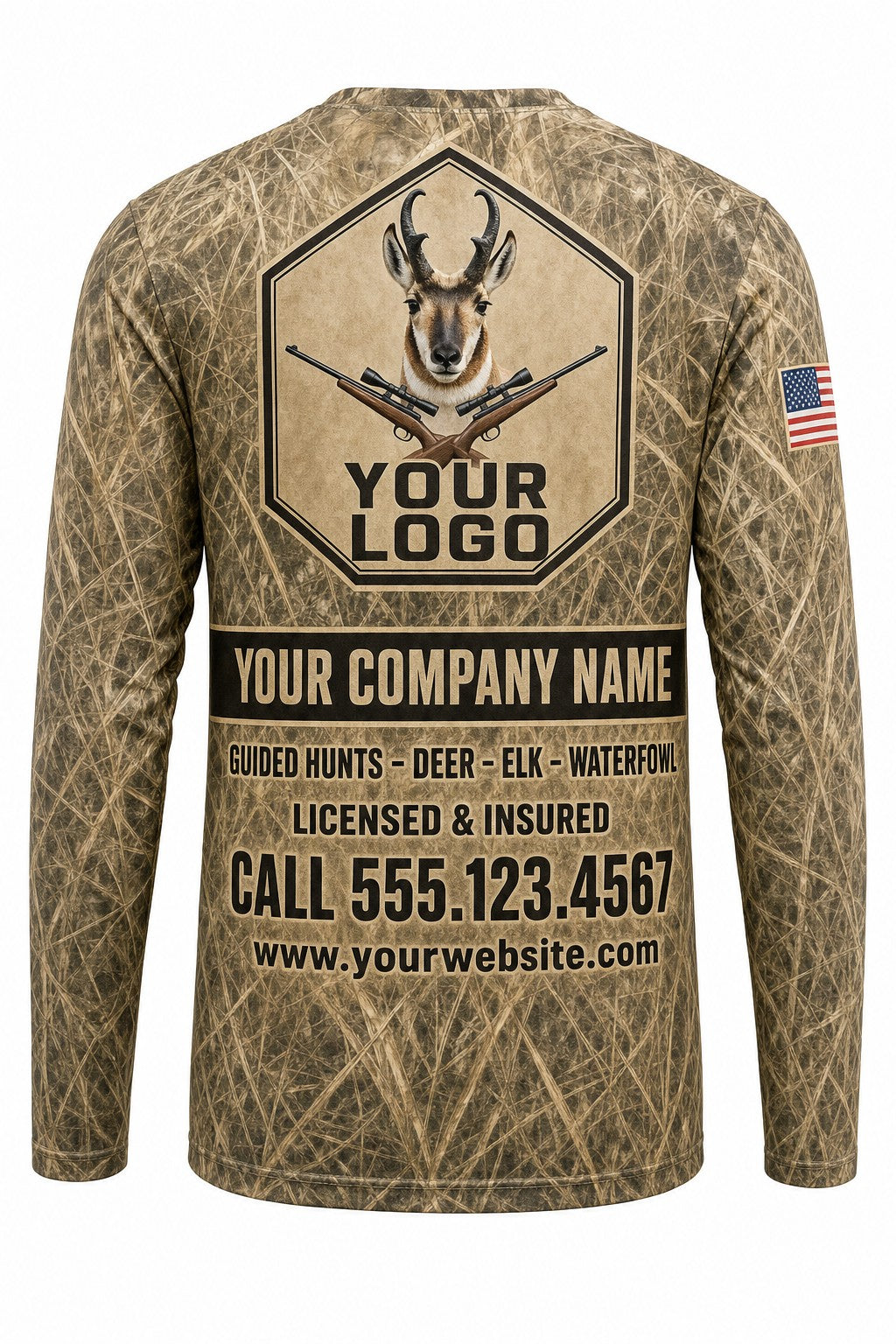 Pronghorn Antelope Custom Hunting Team Uniform - custom crew uniform