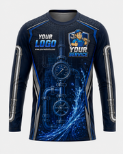 PSI Pipeline custom plumbing crew uniform, front