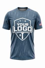Rainfall custom window cleaning crew uniform t-shirt — front (tee-front)