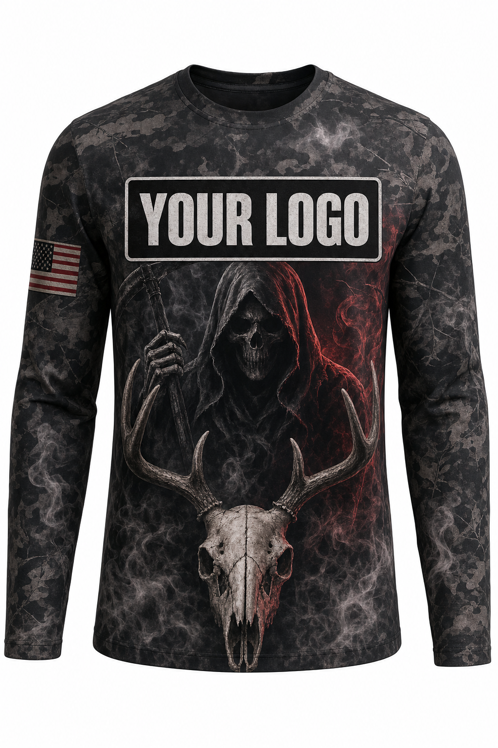 Reaper Buck Skull Custom Hunting Team Uniform - custom crew uniform