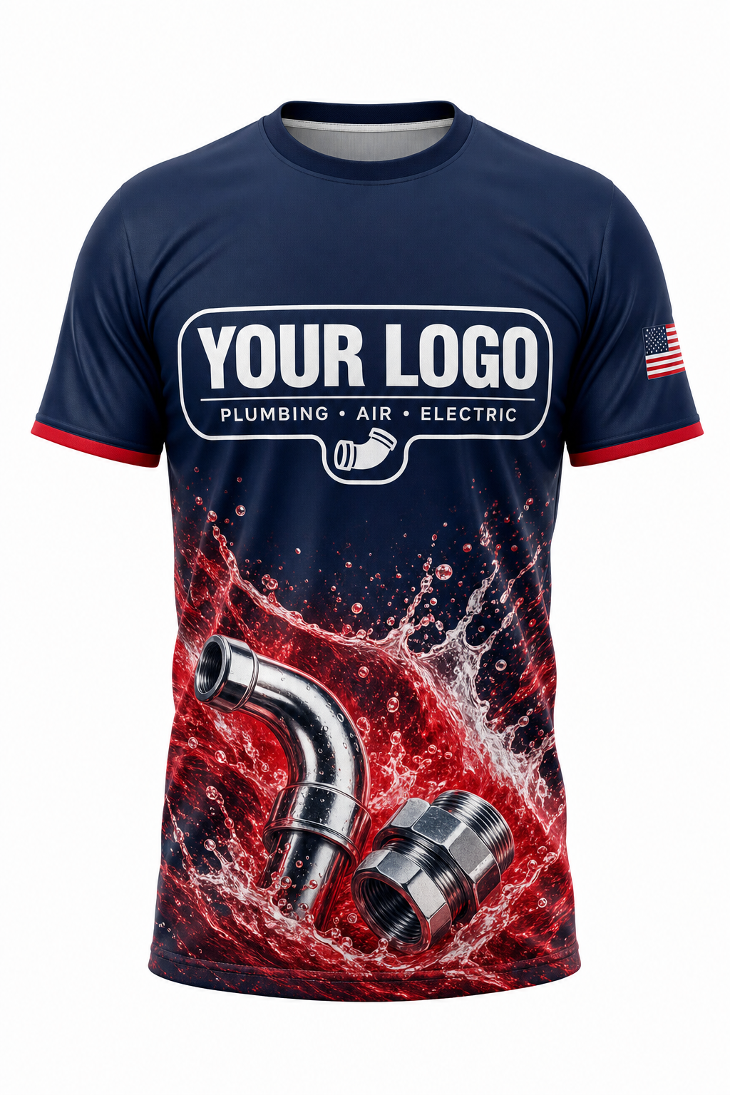 Red Line Pipes custom plumbing crew uniform