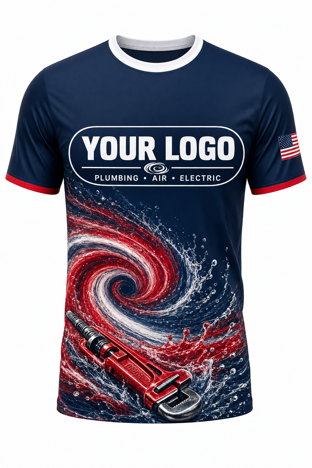 Patriot Vortex custom plumbing crew uniform