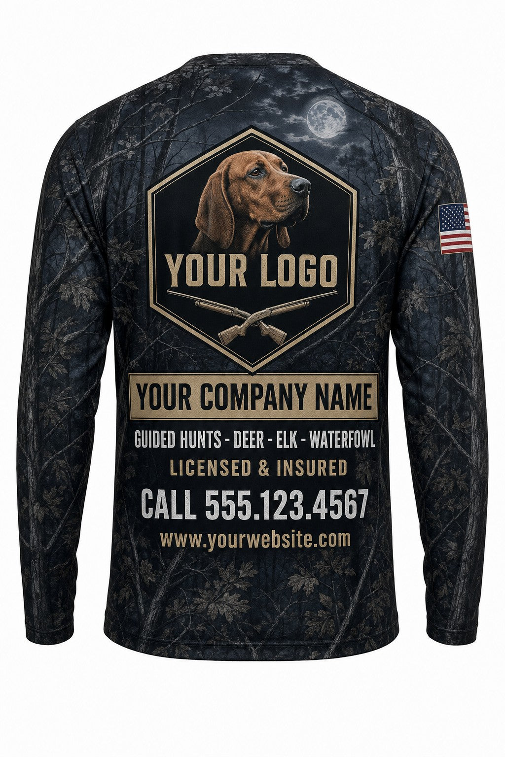 Redbone Coonhound Custom Hunting Team Uniform - custom crew uniform