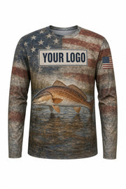 Redfish Flag Custom Fishing Team Uniform - custom crew uniform