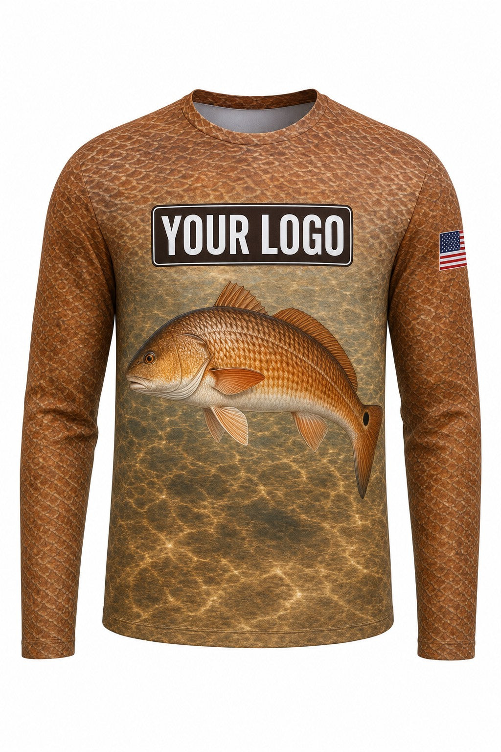 Redfish Scale Wrap Custom Fishing Team Uniform - custom crew uniform