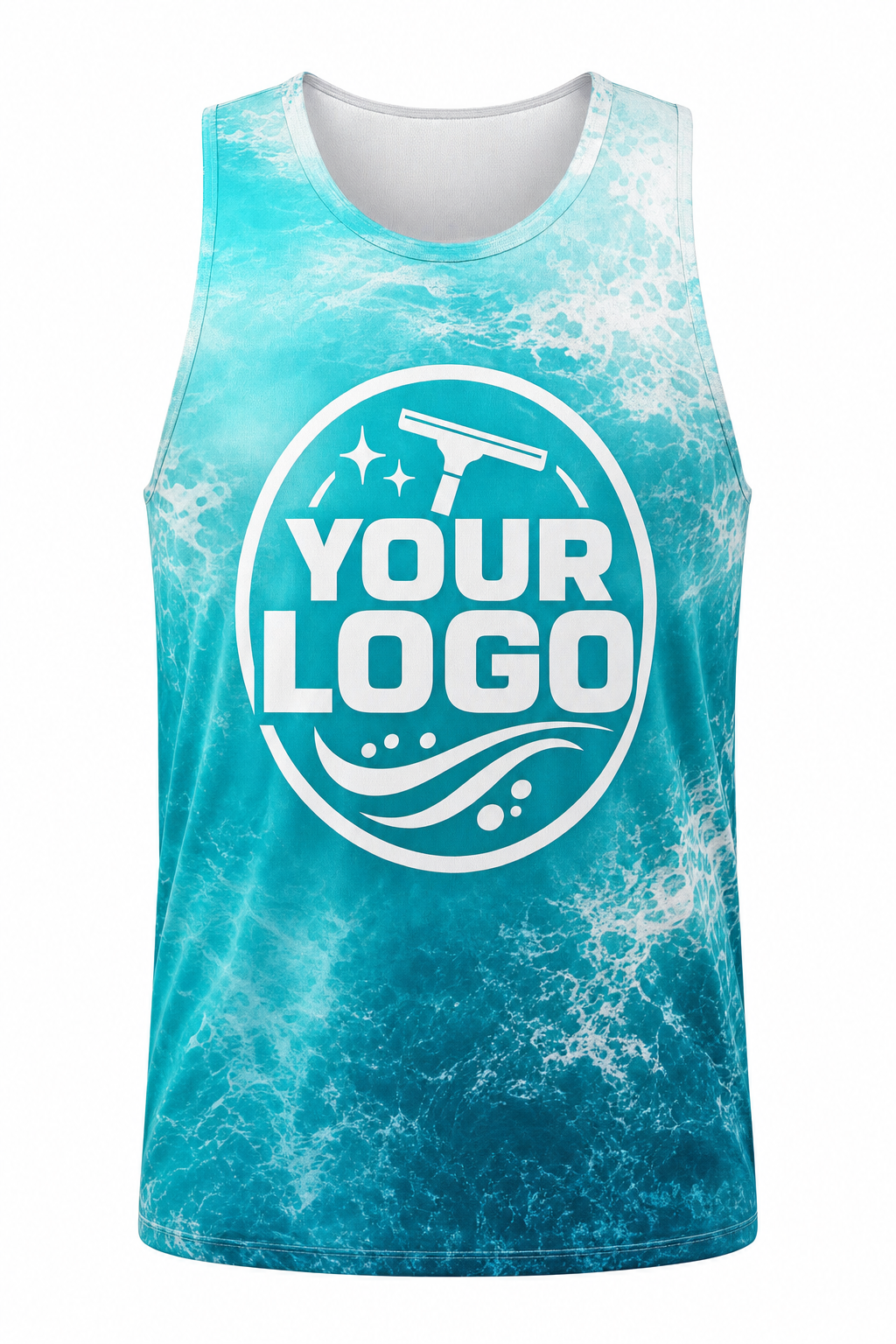 Tropical Softwash custom window cleaning crew uniform Tank Top — front