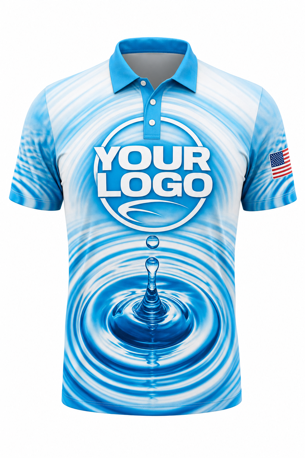 Ripple Impact custom roof cleaning & pressure washing crew uniform Polo — front