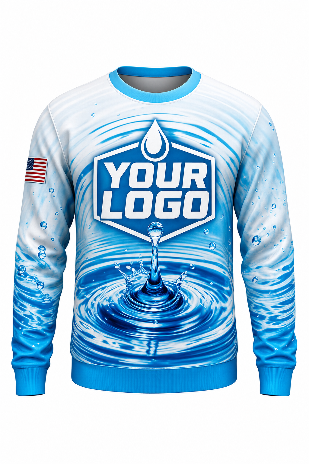 Ripple Impact custom roof cleaning & pressure washing crew uniform Sweatshirt — front