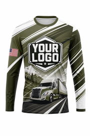 Road Stripes custom moving & junk removal crew uniform Long Sleeve — front