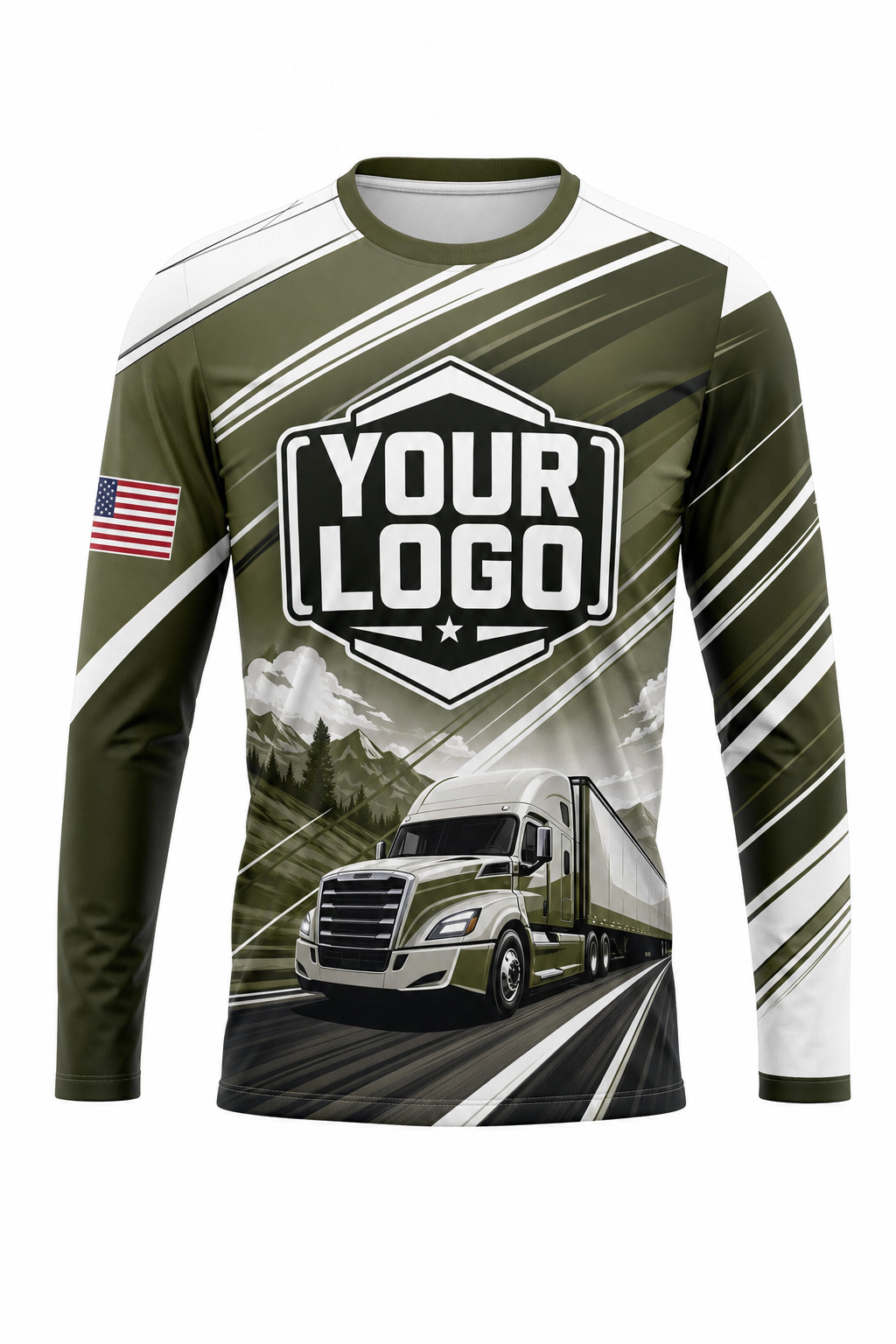 Road Stripes custom moving & junk removal crew uniform Long Sleeve — front