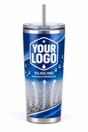 Royal Extraction custom carpet cleaning crew uniform Tumbler — front