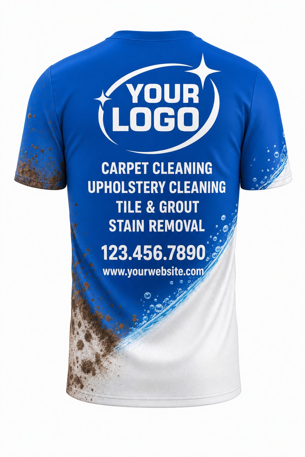 Royal Stain-Lift custom carpet cleaning crew uniform t-shirt — back (tee-back)