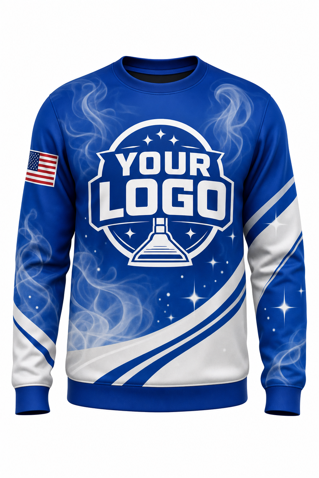 Royal Steam custom carpet cleaning crew uniform sweatshirt — front (sweatshirt-front)