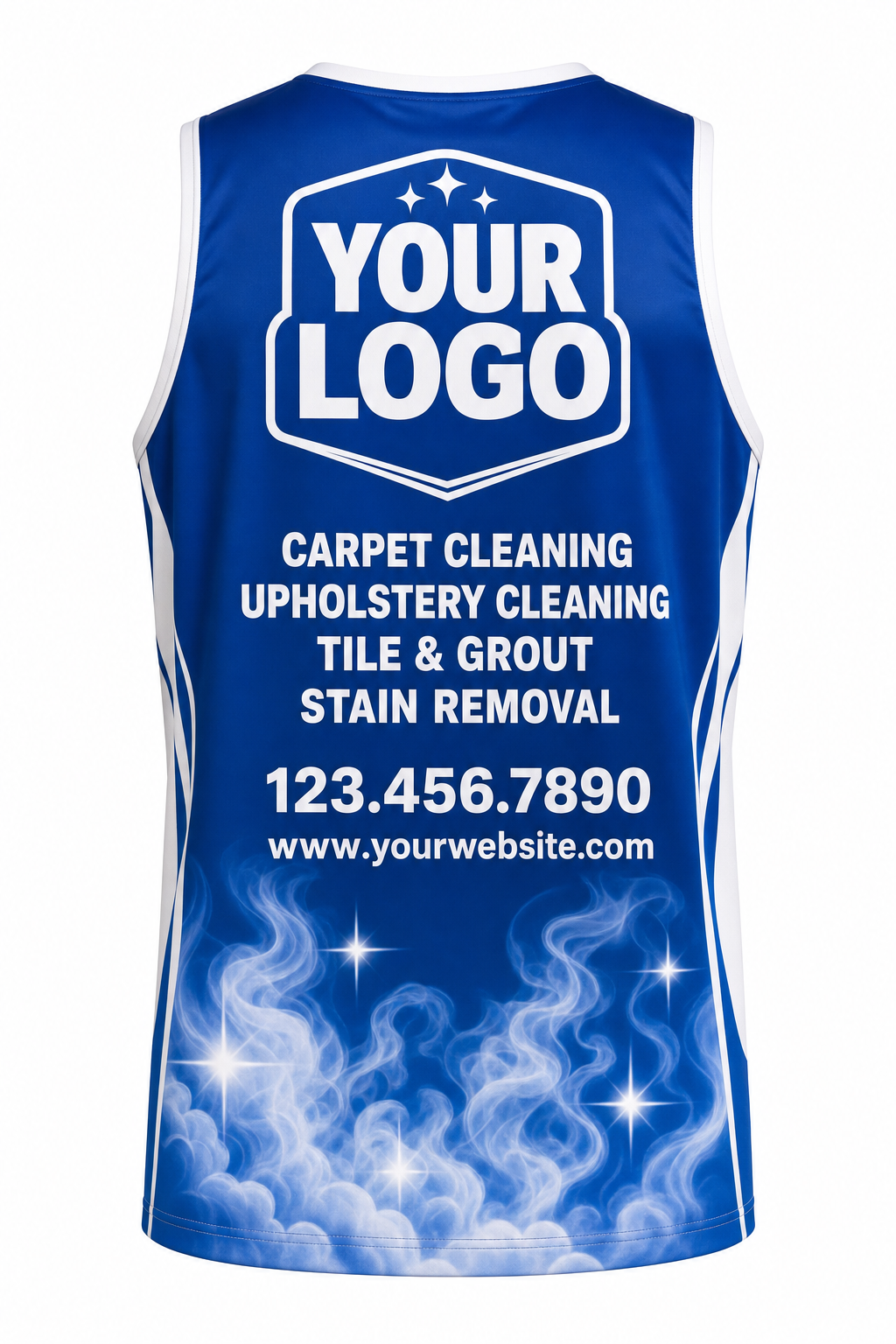 Royal Steam custom carpet cleaning crew uniform Tank Top — back