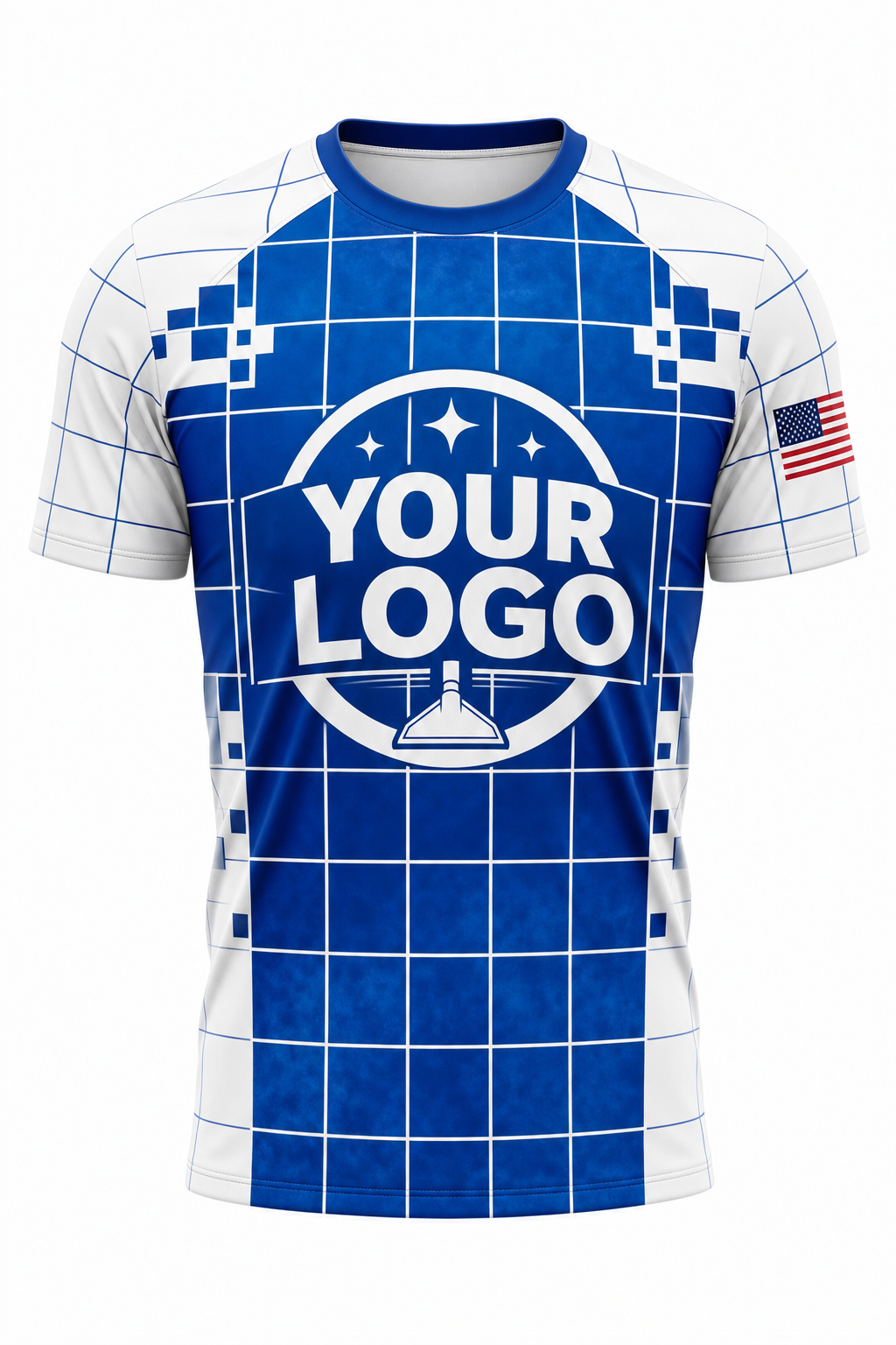 Royal Tile & Grout custom carpet cleaning crew uniform t-shirt — front (tee-front)