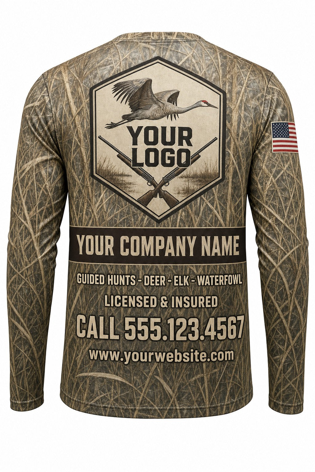 Sandhill Crane Custom Hunting Team Uniform - custom crew uniform