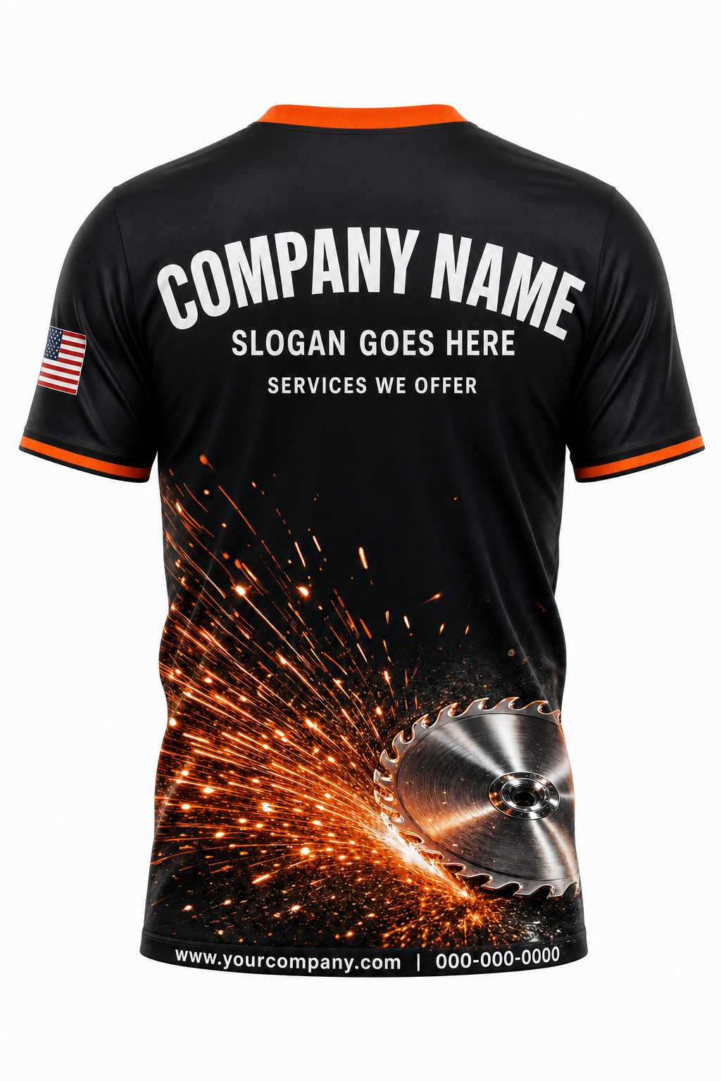 Saw Blade - Crew Uniform back