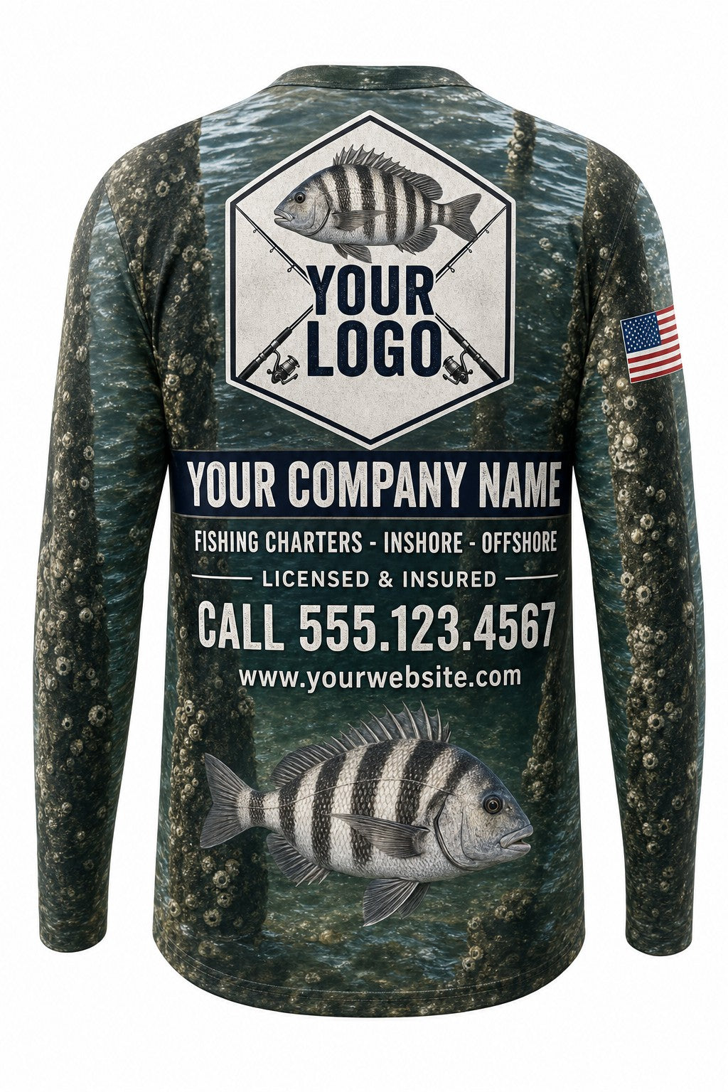 Sheepshead Custom Fishing Team Uniform - custom crew uniform