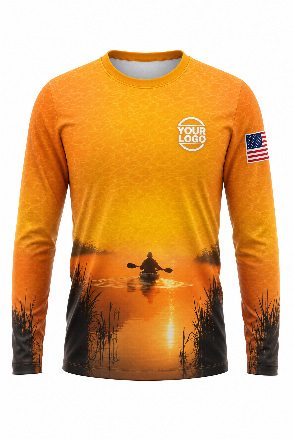 Aqua Signature Crew — Long Sleeve #02