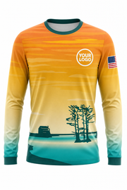 Aqua Signature Crew — Long Sleeve #03