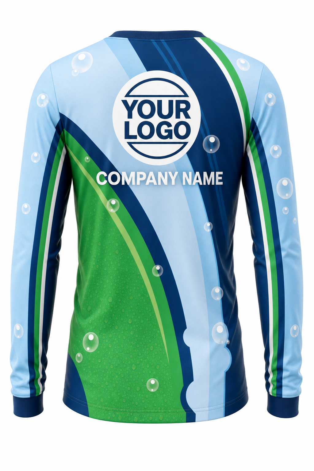 Aqua Signature Crew — Long Sleeve #04 back